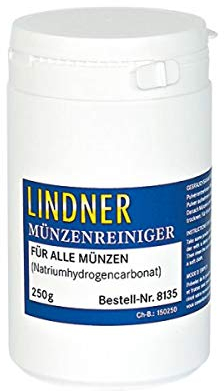 LINDNER Münzen-Reinigungspulver auf Natron-Basis, 250 g