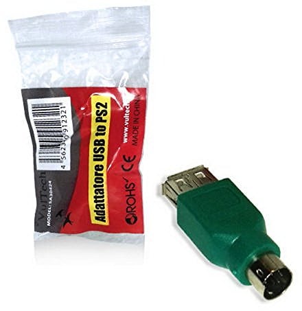 Vultech Adattatore USB / PS2 F/M Femmina/Maschio PS2 CONNETTORE CONVERTITORE USB 2.0