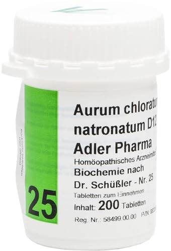 BIOCHEMIE Adler 25 Aurum chloratum natr.D 12 Tabl. 200 St