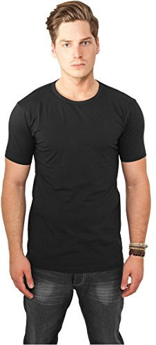 Urban Classics Men's Fitted Stretch tee T-Shirt, Black (Black 7), L