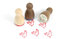 Stemplino® Ministempel - Motiv: Herta Huhn - 12mm Durchmesser - Holzstempel Kinder Stempel Bullet Journal Stempel Huhn Stempel