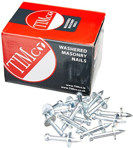 TIMCO Washered Masonry Nails - 3.7 x 30 - Box of 100