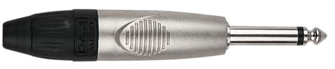 DAP-Audio 6.3mm Jack X-type Mono mit black cap