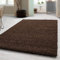 Carpetsale24 Shaggy Hochflor Teppich, 80x250 cm, Braun, weich, flauschig, modern, einfarbig, Für schmale Räume oder Küche, für Wohnzimmer Schlafzimmer Flur