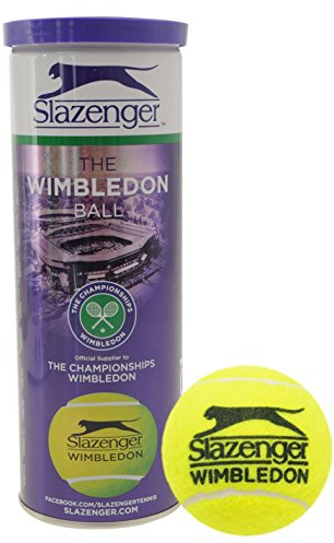 Slazenger Wimbledon 3 Tennisball kann, Gelb, EinheitsgröÃ?e