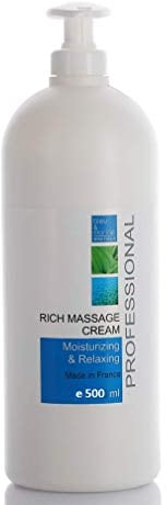 Anti-Aging-Feuchtigkeitscreme für den Körper Professionelle Massagecreme mit Vitamin E für Hautpflege & Feuchtigkeit | Personalisierbar mit ätherischen Ölen | Natürliche Inhaltsstoffe, 500 ml