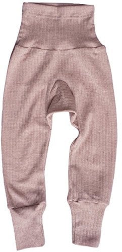 Cosilana, Baby Hose mit Nabelbund, 45% KBA Baumwolle, 35% kbT Wolle, 20% Seide (98/104, Pink Melange)