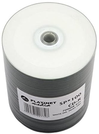 Omega 100 x CD-R 700 MB 52 x Pro Spindel, weißes Finish, bedruckbar auf jeder Oberfläche [41011]