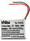 vhbw Akku kompatibel mit Pebble 401S, Watch 2, Steel, E-Paper Smartwatch Uhr Fitnessarmband (130 mAh, 3,7 V, Li-Polymer)