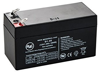 ELECTRON Batteria au plomb 12V - 1,3Ah AGM convient pour: Petites ups, Feux d'urgence, Système d'alarme
