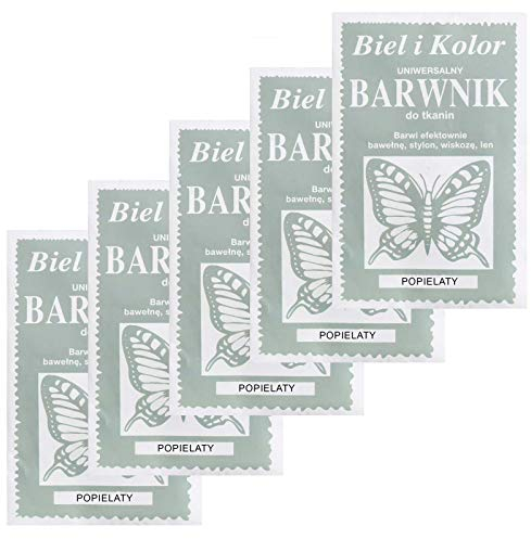 5 x 10g Batikfarbe Textilfarbe Stofffarbe färben, bitte Farbmix wählen, Farbe:hellgrau