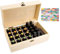 Songlela Ätherische Öle Flaschen Holzbox, 36 Löcher Aromatherapie Öle Tragen Organisator Multifunktions Geschenk Aufbewahrungsbox für Nagellack, Duftöle, Ätherisches Öl, Stain und Lippenstift