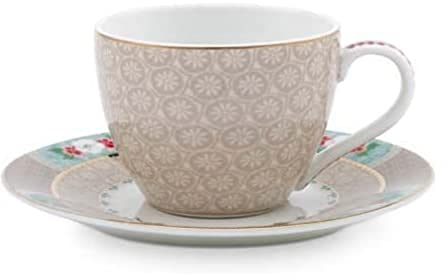 Pip Studio 26-51004088 Blushing Birds Espressotasse m. Untere Khaki 0,12 l (1 Stück)