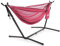 Vivere Mesh-Hängematte mit Gestell (280 cm) - Rose/Celeste