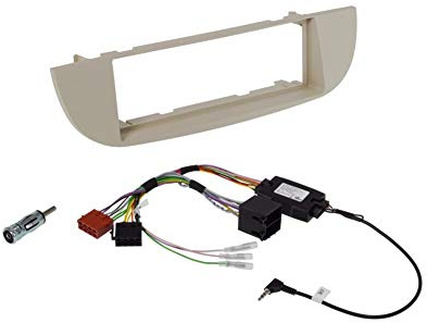 Alpine KIT-F9FI-312B | 9-Zoll (1-DIN) Einbauset passend für FIAT 500 / Abarth (312) mit Alpine Halo9 | schwarz