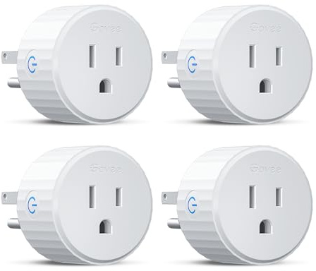 Govee Smart Plug, WiFi Plugs Work with Alexa & Google Assistant, Smart Outlet with Timer & Group Controller, WiFi Outlet for Home, No Hub Required, ETL & FCC Certified, 2.4G WiFi Only, 4 Pack