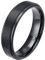 Zakk Ring Herren Damen Titan Verlobungsringe Eheringe Trauringe Schwarz Gebürstet 4mm 6mm 8mm(Schwarz-6mm, 62 (19.7))