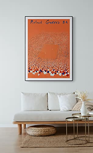 Affichevintage.fr Poster, Vintage Sport, Tennis, Sport, Wohnzimmer, Esszimmer, Ungerahmt, 50 x 70 cm, Gold, Glnzend, Querformat, Glossy, 300 g, Wandposter