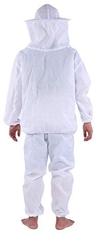 EVTSCAN Beekeeping Suit, Professional Beekeeper Protective Suit Beekeeping Equipment Hooded Jacket + Pants