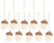 Angoily 10Pcs Weihnachten Fühlte Acorn Ornamente Wolle Gefilzt Acorn Girlande Filz Kugeln Pom Eicheln Weihnachten Baum Hängen Tannenzapfen Rustikalen Bauernhaus Acorn Decor