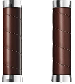 Brooks Slender Leather Grips (130 + 130 mm) – Antic Brown-New22 Griff für Erwachsene, Unisex, Silver, Standard