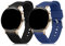kwmobile 2X Sportarmband kompatibel mit Huawei Watch GT 3 Pro 43mm / Watch GT3 42mm / GT2 42mm / MagicWatch 2 42mm Armband - Fitnesstracker Band Set aus TPU Silikon