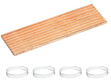 sourcing map M.2 Kühlkörper-Kit reines Kupfer 70 x 21 x 2mm für M.2 2280 SSD Laptop mit selbstklebendem Klebeband und 4 Stück Gummiringen
