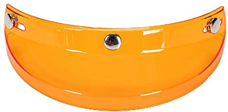 HUIOP Visiera con 3 Bottoni Automatici,Visiera Universale con 3 Bottoni a Pressione per Motocicletta. Visiera Antivento per Casco Aperto