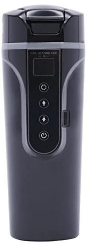 Bollitore riscaldato per auto, con protezione dal calore, 12,0 V, per auto, camion, uso domestico, scaldabagno, display a LED, colore: nero