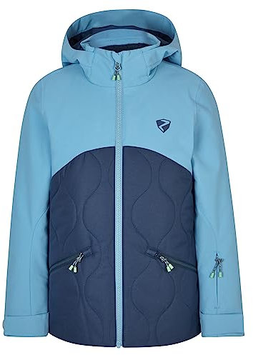 Ziener Mädchen AYLA Ski-Jacke, Winterjacke | wasserdicht, winddicht, warm, hale navy stru, 140
