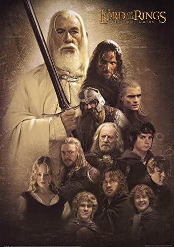 LORDOS 5D Diamond Painting Set, Herr der Ringe DIY 5D Diamond Painting Kit, Home Wall Painting Decor, Cross Stitch Diamond Decoration 40x60cm