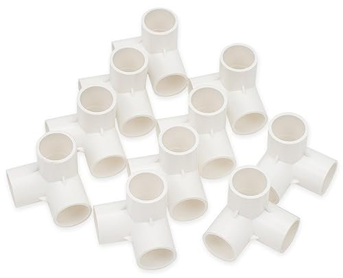 Bwintech 10 pezzi 32MM (1) 3 vie Cubic Tee Slip Connettore PVC-U Raccordo Gomito Accoppiamento Connettore Giardino Tubo Acqua Collegamento
