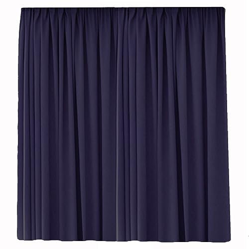 Cleanlevel EST 2016 Vorhänge Vorhang Gardine Verdunkelungsvorhang Vorhang Gardinen Übergröße mit Ösen Ösengardine Thermovorhang Blickdicht 300cm (B) x 245 (L) (Dunkelblau Öse)