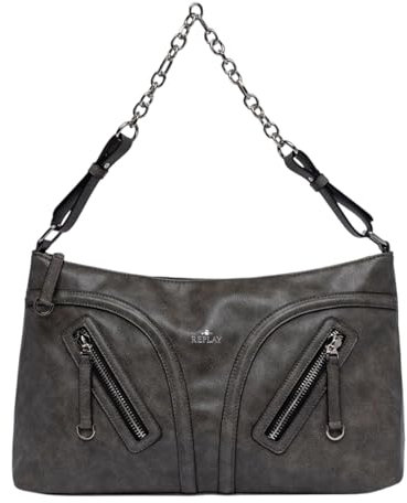Replay Damen Handtasche Klein, Schwarz (Washed Black 0097), Onesize