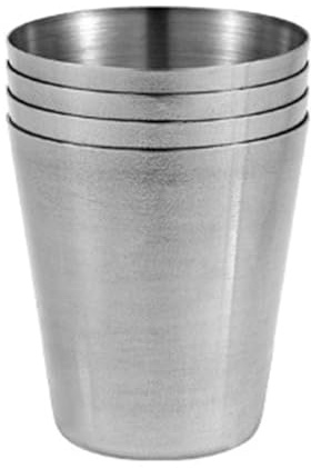 Alomejor Tasses en acier inoxydable empilables et r¨¦utilisables pour camping, randonn¨¦e, pique-nique en plein air - Gobelets l¨¦gers id¨¦aux familles, voyageurs et aventuriers