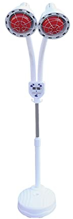 HANGKAI 275 W Infrarotlampe mit Ständer Doppelkopf Rotlichtlampe Wärmelampe mit Fernbedienung Infrarotlampe für Muskelschmerzen