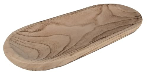 39cm Wooden Oval Bowl Serving Dish for Fruit Sweets Nuts Accessories Pot Pourri