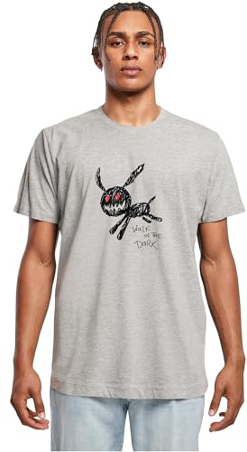 Mister Tee Herren Walk In The Dark Tee Heather Grey, S