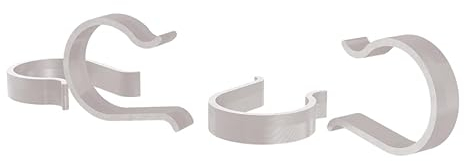6er Pool Clip, Halteklamer für Poolabdeckung 40-44mm (Weiss)
