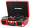 VICTRESS Reproductor de discos de vinilo, tocadiscos portátil de maleta con grabación de PC y entrada/salida Bluetooth, reproductor de LP de 3 velocidades, altavoces estéreo integrados, RCA, AUX,