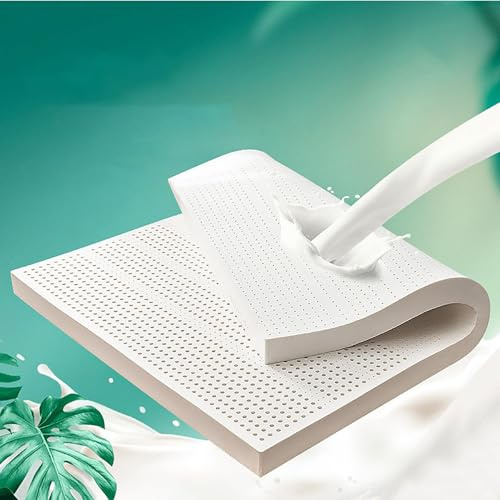 WKXTECZT 100% Latex Topper - Comfort Mattress Topper Made - Natural Latex Topper,1in,190x210cm