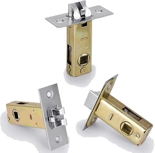 JNHGSHUAISDF Zylinderschloss Zylinderschloss, Türschloss mit Schlüssel, 1 Stück Badezimmer-Einzelriegel-Schließzylinder, Dreistangen-Einzelzungen-Schlosskörper-Türzylinder.(Margins 25mm)