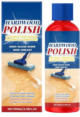 Floor Cleaner: Laminate Wood Floor Polish Cleaner, Waterproof Stain Remover Solution, Gentle for Easy Use Home Care | For Bedroom, Living Room