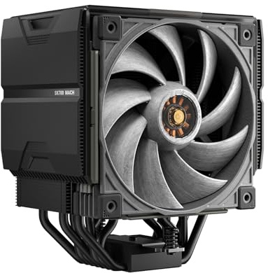 Sudokoo SK700 MACH Ventirad PC: Refroidisseur CPU Cooler avec Ventilateur 120mm PWM MACH120-7 Caloducs Ventilateur de Processeur pour AMD AM5 & Intel LGA 1851/1700/1200/115X, Montage Facile