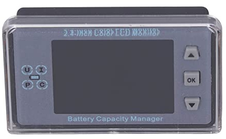 TOPINCN Monitor Allarme Voltmetro Digitale Coulometro con Comunicazione Wireless per Impianto Fotovoltaico (100A)