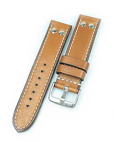 RIOS 1931 Rio S1931 Uhrenarmband Vintage 194 Used Look cognac Band Anstoss 22 mm