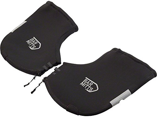 BAR MITTS Neopren-Lenkerhandschuhe für kaltes Wetter, Mountain/Pendler, Standard (ohne Lenkerendöffnungen), Schwarz, Größe XL