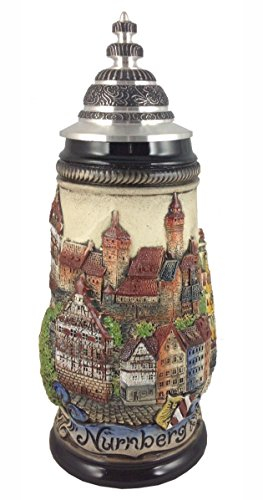 Zöller & Born Bierkrug Panorama Nürnberg Seidel 0,5 Liter Bierseidel ZO 1781/906