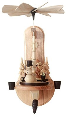 Rudolphs Schatzkiste Wandpyramide mit Weihnachtsfiguren Natur Höhe=32cm NEU Weihnachtspyramide Tischdekoration Holzpyramide Tischpyramide Dekoration Weihnachten Wärmespiel Lichter Figur Holz Seiffen