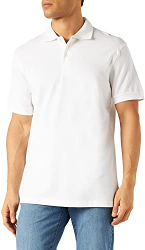 Stedman Apparel Henry/ST9050 Premium Regular Fit Klassisches Kurzarm-Poloshirt für Herren, weiß, XL